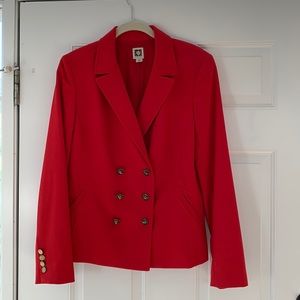 Anne Klein Red Blazer in a size Medium